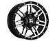 DX4 Wheels 7S Flat Black Machined Wheel; 17x8.5 (20-24 Jeep Gladiator JT)