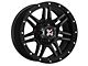 DX4 Wheels 7S Flat Black Wheel; 17x8.5 (20-24 Jeep Gladiator JT)