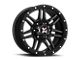 DX4 Wheels 7S Flat Black Wheel; 20x10 (20-24 Jeep Gladiator JT)