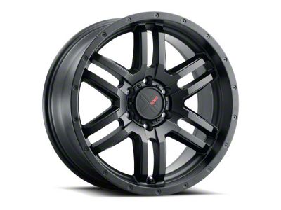 DX4 Wheels DYNO Flat Black Wheel; 18x8 (20-24 Jeep Gladiator JT)