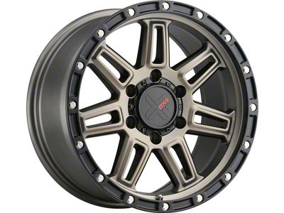 DX4 Wheels REBEL Matte Bronze with Black Ring Wheel; 17x8.5; -6mm Offset (05-10 Jeep Grand Cherokee WK, Excluding SRT8)