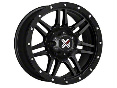 DX4 Wheels 7S Flat Black Wheel; 18x9 (99-04 Jeep Grand Cherokee WJ)