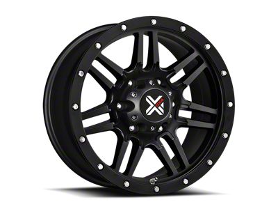 DX4 Wheels 7S Flat Black Wheel; 20x10; -18mm Offset (99-04 Jeep Grand Cherokee WJ)