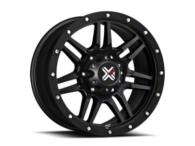 DX4 Wheels 7S Flat Black Wheel; 20x10; -18mm Offset (05-10 Jeep Grand Cherokee WK)