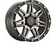 DX4 Wheels REBEL Matte Bronze with Black Ring Wheel; 18x9; 1mm Offset (11-21 Jeep Grand Cherokee WK2)