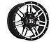 DX4 Wheels 7S Flat Black Machined Wheel; 16x8 (07-18 Jeep Wrangler JK)