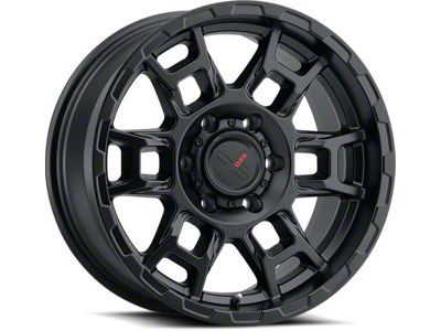 DX4 Wheels Beast Flat Black Wheel; 16x8; 0mm Offset (07-18 Jeep Wrangler JK)