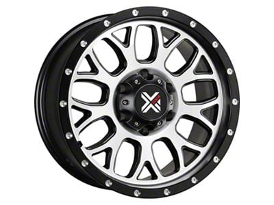 DX4 Wheels GEAR Flat Black Machined Wheel; 16x8.5 (07-18 Jeep Wrangler JK)