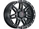 DX4 Wheels Rebel Flat Black Wheel; 20x9 (07-18 Jeep Wrangler JK)