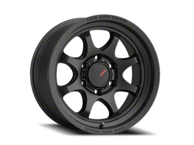 DX4 Wheels Rhino Flat Black Wheel; 17x8.5; 0mm Offset (07-18 Jeep Wrangler JK)