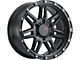 DX4 Wheels Rebel Flat Black Wheel; 15x8; -19mm Offset (87-95 Jeep Wrangler YJ)