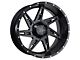DX4 Wheels SKULL Flat Black Wheel; 20x11.5 (87-95 Jeep Wrangler YJ)