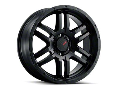 DX4 Wheels DYNO Flat Black Wheel; 18x8 (97-06 Jeep Wrangler TJ)