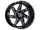 DX4 Wheels SKULL Flat Black Wheel; 20x11.5; -40mm Offset (97-06 Jeep Wrangler TJ)