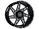 DX4 Wheels SKULL Gloss Black Milled Wheel; 20x11.5 (97-06 Jeep Wrangler TJ)