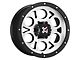 DX4 Wheels TUFF Flat Black Machined Wheel; 16x8.5 (97-06 Jeep Wrangler TJ)