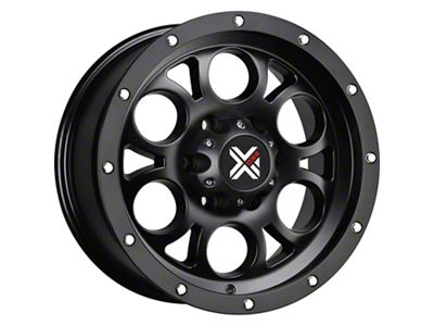 DX4 Wheels TUFF Flat Black Wheel; 17x8.5 (97-06 Jeep Wrangler TJ)