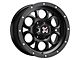 DX4 Wheels TUFF Flat Black Wheel; 17x8.5; -6mm Offset (97-06 Jeep Wrangler TJ)