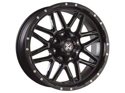 DX4 Wheels VIBE Flat Black Wheel; 20x9; -10mm Offset (97-06 Jeep Wrangler TJ)