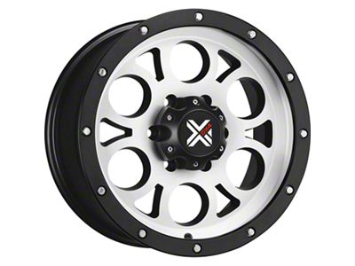 DX4 Wheels TUFF Flat Black Machined Wheel; 16x8.5 (87-95 Jeep Wrangler YJ)