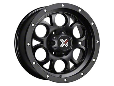 DX4 Wheels TUFF Flat Black Wheel; 16x8.5 (87-95 Jeep Wrangler YJ)
