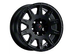 DX4 Wheels X-TRAIL Flat Black Wheel; 16x7; 30mm Offset (87-95 Jeep Wrangler YJ)