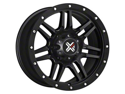 DX4 Wheels 7S Flat Black 6-Lug Wheel; 18x9; 25mm Offset (16-24 Titan XD)