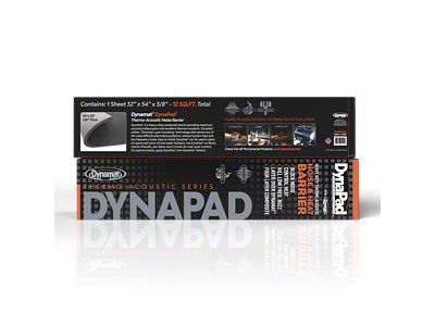 Dynamat DynaPad Insulating Noise and Heat Barrier; 12-Square Foot (Universal; Some Adaptation May Be Required)