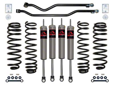 Dynatrac EnduroSport 3-Inch Suspension Lift Kit with 2.5 EnduroSport Shocks; Stage 4 (07-18 Jeep Wrangler JK)