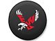 Eastern Washington University Spare Tire Cover; Black (66-18 Jeep CJ5, CJ7, Wrangler YJ, TJ & JK)