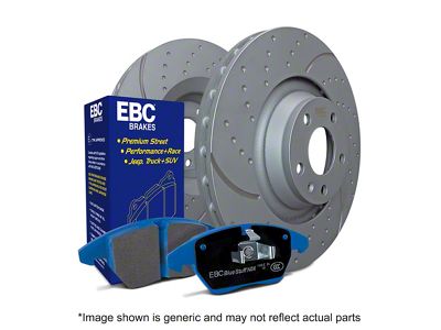 EBC Brakes Stage 6 Bluestuff 6-Lug Brake Rotor and Pad Kit; Front (03-09 4Runner w/ 12.56-Inch Front Rotors)