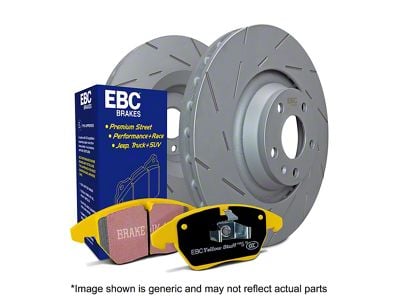 EBC Brakes Stage 9 Yellowstuff 6-Lug Brake Rotor and Pad Kit; Front (03-09 4Runner w/ 12.56-Inch Front Rotors)