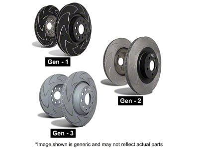 EBC Brakes BSD Slotted Rotors; Front Pair (90-98 Jeep Cherokee XJ; 1999 Jeep Cherokee XJ w/ 3-1/4-Inch Composite Rotors)