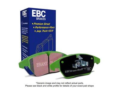 EBC Brakes Greenstuff 6000 Elite Truck and SUV Organic Brake Pads; Front Pair (90-96 Jeep Cherokee XJ)