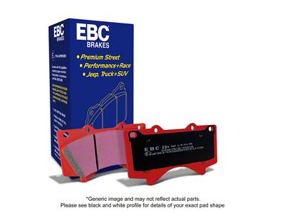 EBC Brakes Orangestuff Extra Duty Carbon Granular Brake Pads; Front Pair (90-96 Jeep Cherokee XJ)