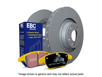 EBC Brakes Stage 13 Yellowstuff Brake Rotor and Pad Kit; Front (90-91 4WD Jeep Cherokee XJ; 92-96 Jeep Cherokee XJ)