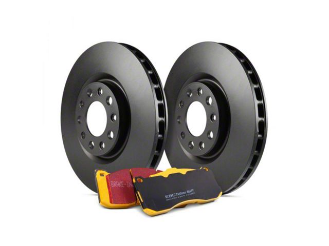 EBC Brakes Stage 13 Yellowstuff Brake Rotor and Pad Kit; Front (84-89 2WD 2.5L Jeep Cherokee XJ)