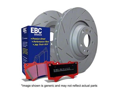 EBC Brakes Stage 15 Orangestuff Brake Rotor and Pad Kit; Front (90-91 4WD Jeep Cherokee XJ; 92-96 Jeep Cherokee XJ)