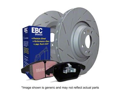 EBC Brakes Stage 2 Greenstuff 6000 Brake Rotor and Pad Kit; Front (90-91 4WD Jeep Cherokee XJ; 92-96 Jeep Cherokee XJ)