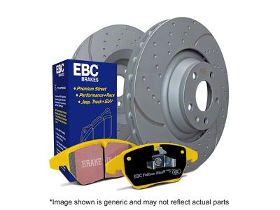 EBC Brakes Stage 5 Yellowstuff Brake Rotor and Pad Kit; Front (90-91 4WD Jeep Cherokee XJ; 92-96 Jeep Cherokee XJ)