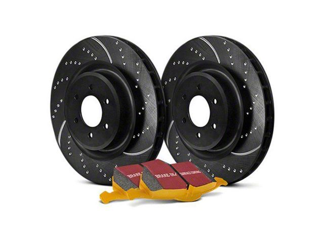 EBC Brakes Stage 5 Yellowstuff Brake Rotor and Pad Kit; Front (84-89 2WD 2.5L Jeep Cherokee XJ)