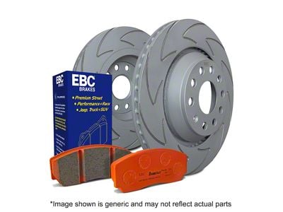 EBC Brakes Stage 7 Orangestuff Brake Rotor and Pad Kit; Front (97-98 Jeep Cherokee XJ; 1999 Jeep Cherokee XJ w/ 3-1/4-Inch Composite Rotors)