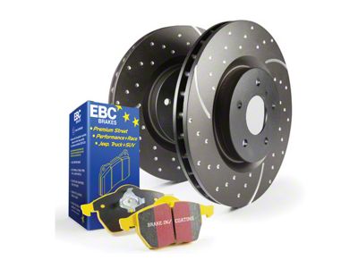 EBC Brakes Stage 5 Yellowstuff Brake Rotor and Pad Kit; Front (20-24 Jeep Gladiator JT)