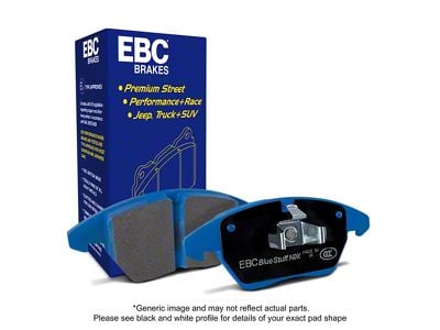 EBC Brakes Bluestuff NDX Fastest Street and Race High-Friction Metallic Brake Pads; Front Pair (06-10 Jeep Grand Cherokee WK SRT8)