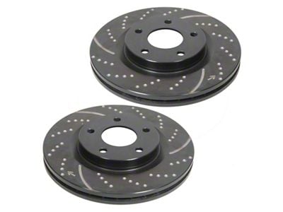 EBC Brakes GD Sport Slotted Rotors; Rear Pair (11-21 Jeep Grand Cherokee WK2 w/ Vented Rear Rotors, Excluding SRT, SRT8 & Trackhawk)