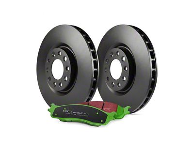 EBC Brakes Stage 14 Greenstuff 6000 Brake Rotor and Pad Kit; Front (17-21 Jeep Grand Cherokee WK2 w/ Solid Rear Rotors, Excluding SRT & Trackhawk)