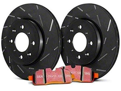 EBC Brakes Stage 15 Orangestuff Brake Rotor and Pad Kit; Front (11-16 Jeep Grand Cherokee WK2 w/ Solid Rear Rotors, Excluding SRT & SRT8)