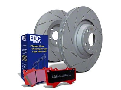 EBC Brakes Stage 15 Orangestuff Brake Rotor and Pad Kit; Rear (95-98 Jeep Grand Cherokee ZJ)