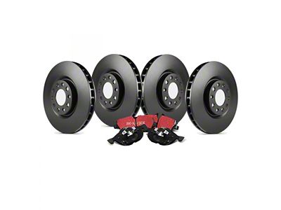EBC Brakes Stage 20 Ultimax Brake Rotor and Pad Kit; Front and Rear (17-21 Jeep Grand Cherokee WK2 w/ Solid Rear Rotors, Excluding SRT & Trackhawk)
