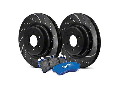 EBC Brakes Stage 6 Bluestuff Brake Rotor and Pad Kit; Front (11-12 Jeep Grand Cherokee WK2 w/ Vented Rear Rotors, Excluding SRT8)
